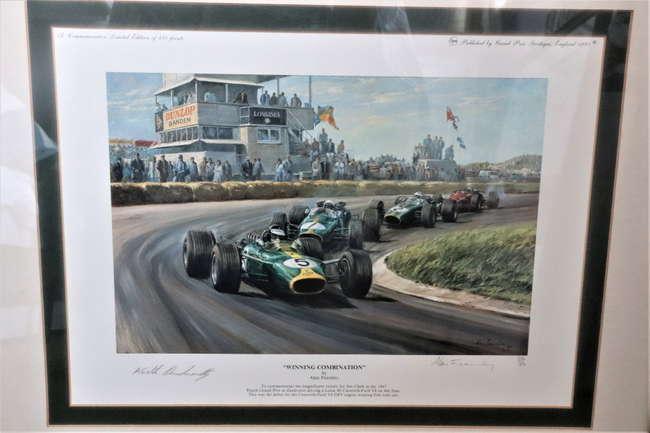 1967 Jim Clark and 1976 James Hunt Limited-Edition Prints-Sold