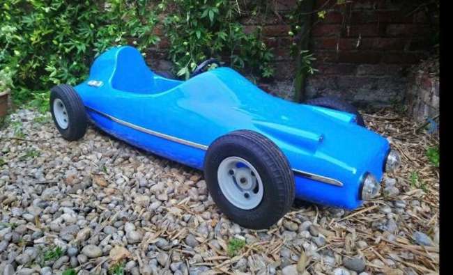 A Superb Fairground Ride Childs Static 'Racing Car' c1960s-Sold