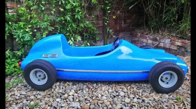 A Superb Fairground Ride Childs Static 'Racing Car' c1960s-Sold