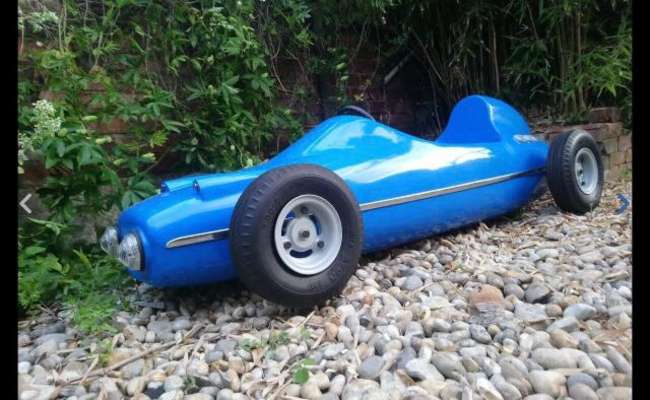 A Superb Fairground Ride Childs Static 'Racing Car' c1960s-Sold