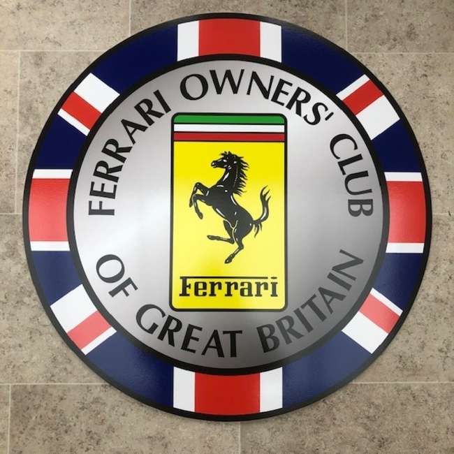 A Contemporary 'Ferrari Owners' Club of Great Britain' Theme-Sold