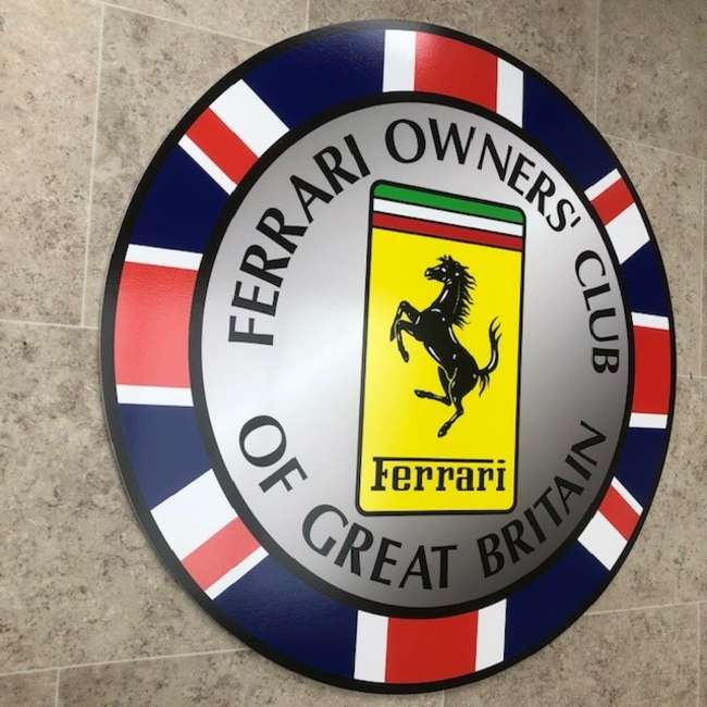 A Contemporary 'Ferrari Owners' Club of Great Britain' Theme-Sold
