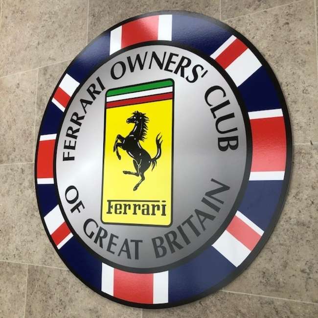 A Contemporary 'Ferrari Owners' Club of Great Britain' Theme-Sold