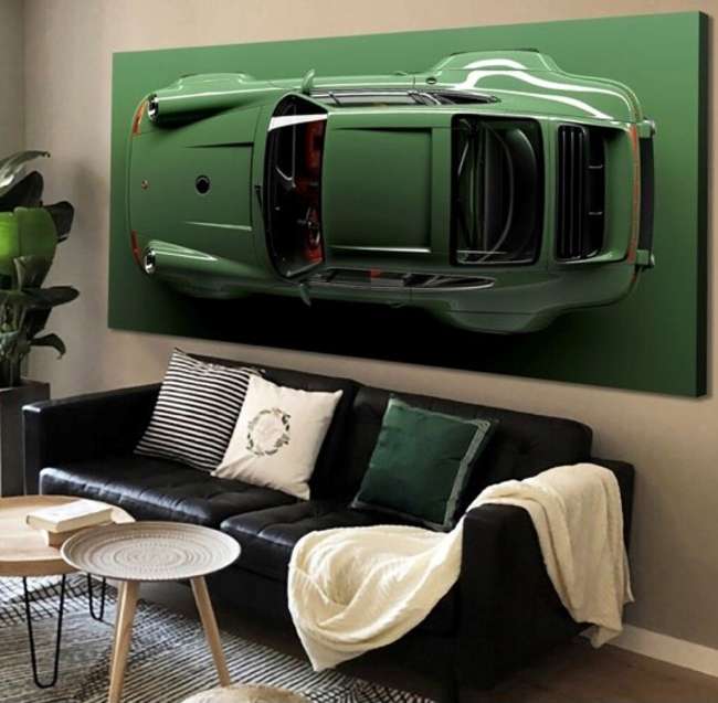 A Large and Impressive Porsche 911 (964) Stretch Canvas -Sold
