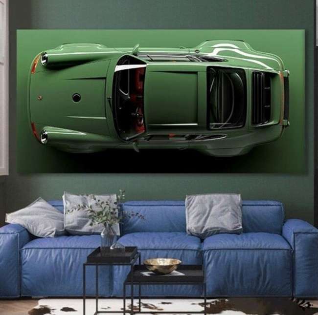A Large and Impressive Porsche 911 (964) Stretch Canvas -Sold