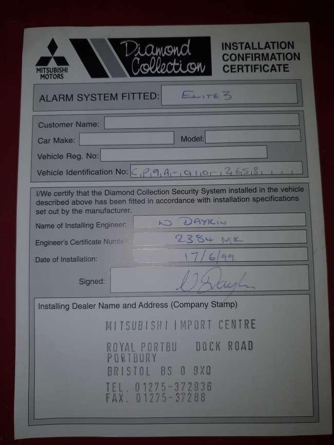 1999 Mitsubishi Lancer Evolution VI GSR - Ralliart UK-market-Sold