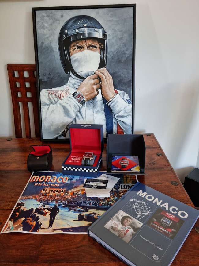 Tag Heuer Monaco 50th Anniversary and Unique Tony Upson McQu-Sold