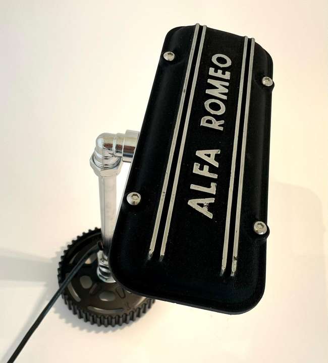 Alfa Romeo Boxer Engine Camshaft Cover Desk Lamp-Sold