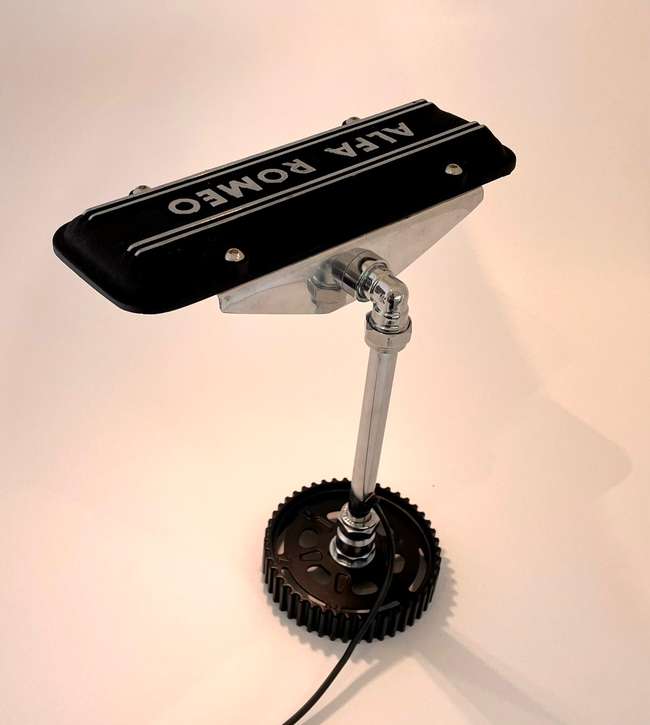 Alfa Romeo Boxer Engine Camshaft Cover Desk Lamp-Sold