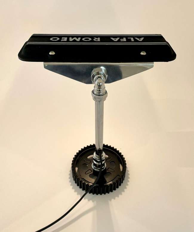 Alfa Romeo Boxer Engine Camshaft Cover Desk Lamp-Sold