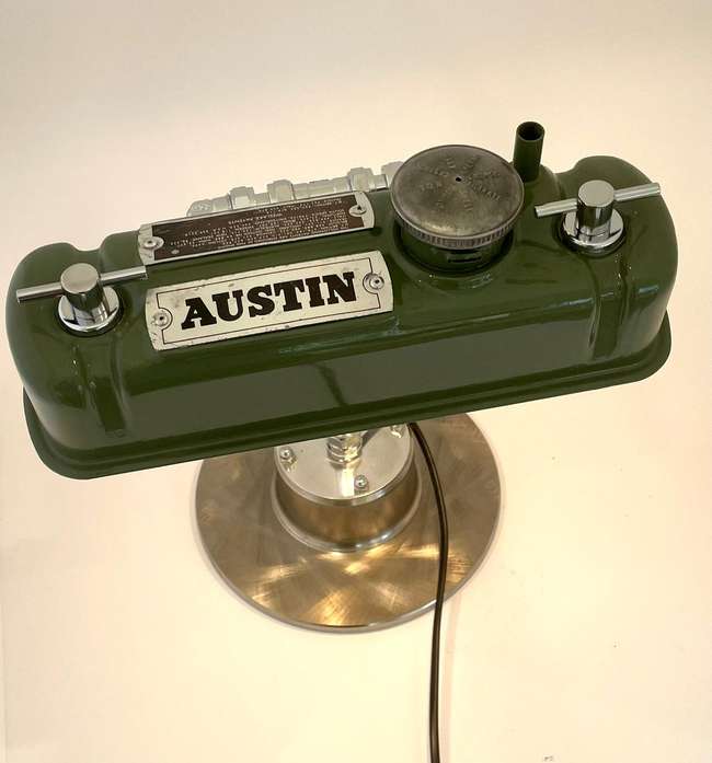 Austin Mini Cooper S Camcover Desk Lamp-Sold