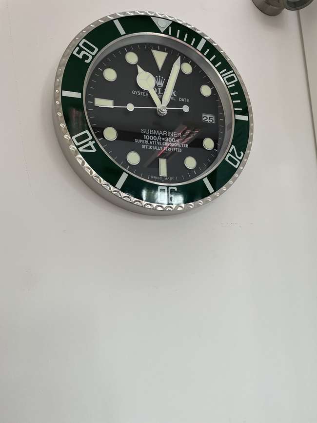 Brand New Rolex Submariner-style Wall Clock (Black)*-Sold
