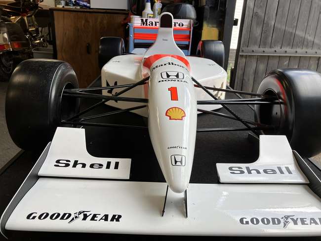 Superb Hand-Built Ayrton Senna McLaren Large Scale Display M-Auction Lot