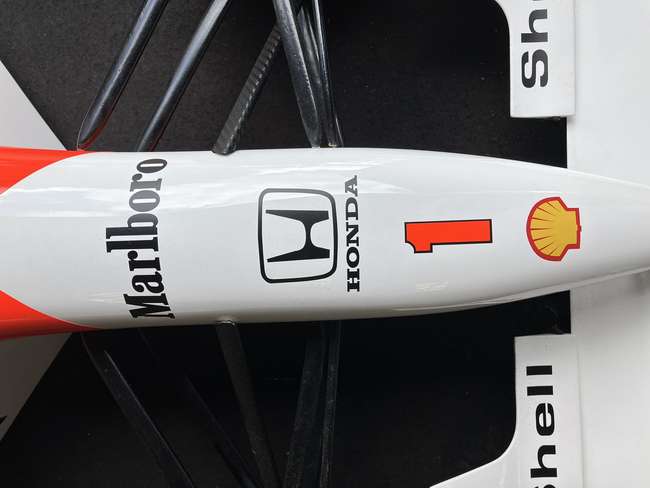 Superb Hand-Built Ayrton Senna McLaren Large Scale Display M-Auction Lot