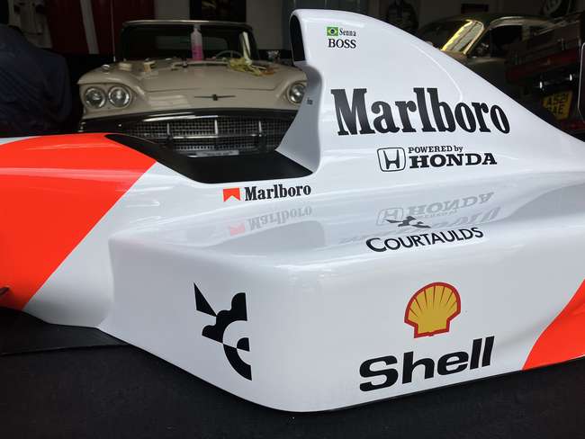 Superb Hand-Built Ayrton Senna McLaren Large Scale Display M-Auction Lot