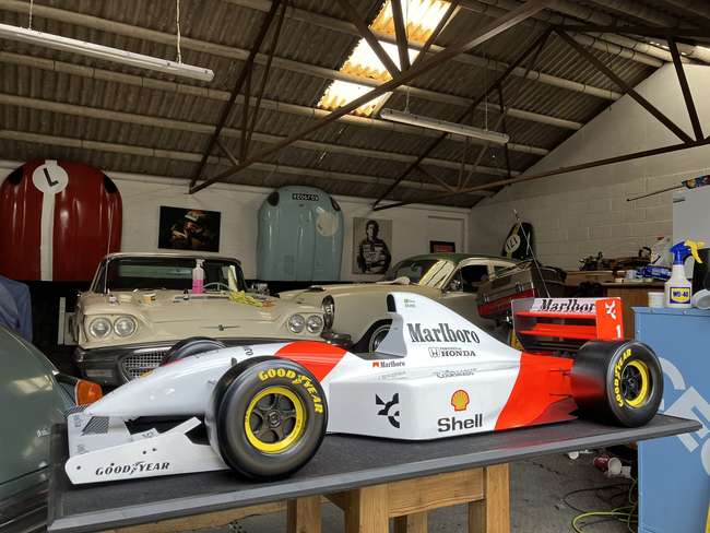 Superb Hand-Built Ayrton Senna McLaren Large Scale Display M-Auction Lot
