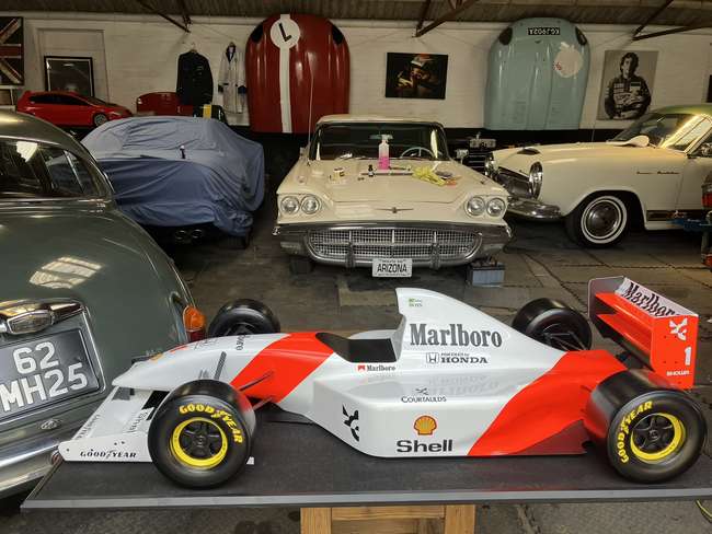 Superb Hand-Built Ayrton Senna McLaren Large Scale Display M-Auction Lot