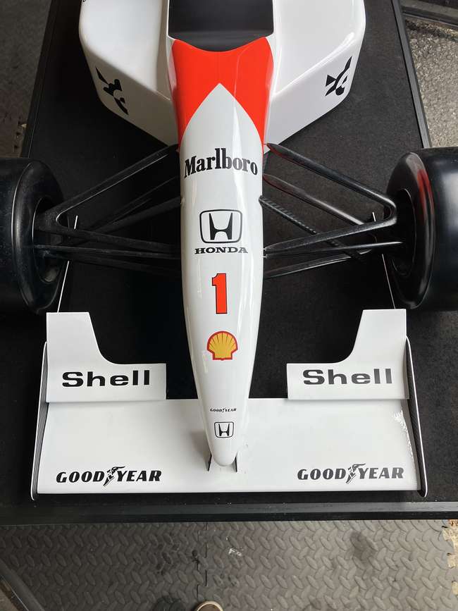 Superb Hand-Built Ayrton Senna McLaren Large Scale Display M-Auction Lot