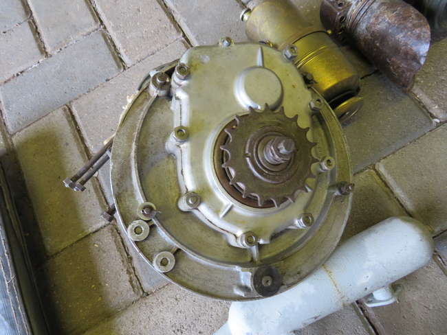 Assorted Motorcycle Parts including c.1953 BSA Winged Wheel -Sold