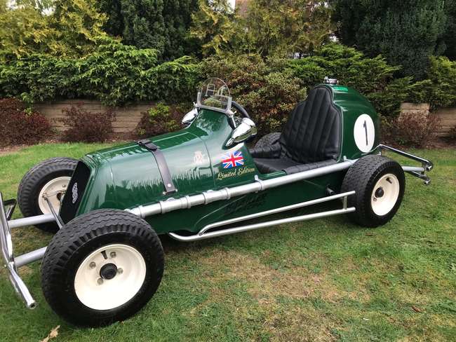 ERA-Inspired Petrol Powered Childs' Single Seat Racing Car-Sold