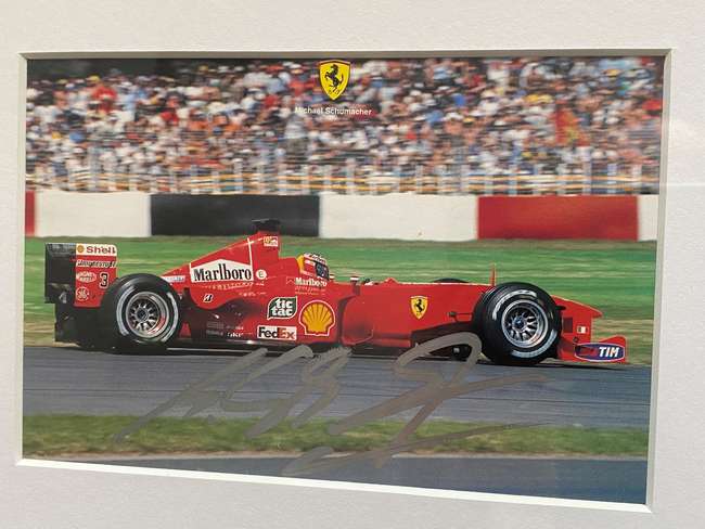 Michael Schumacher Ferrari Autograph Presentation-Sold