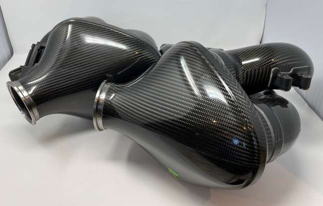 A Pair of Mercedes-AMG ONE Prototype Carbonfibre Intake Mani-Auction Lot