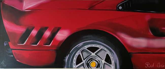 Ferrari 288 Stretch Canvas 'Red GTO'-Sold
