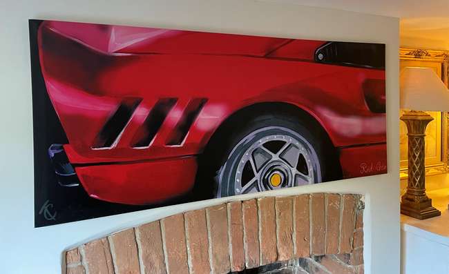 Ferrari 288 Stretch Canvas 'Red GTO'-Sold