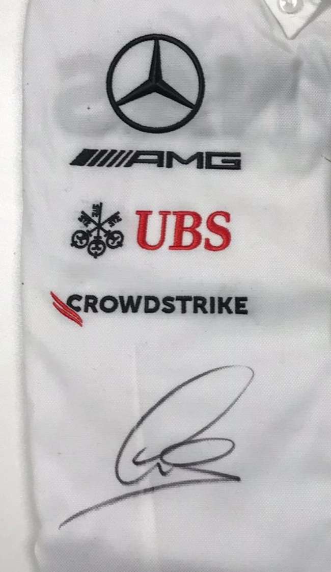 Charity Lot: Mercedes AMG-Petronas Formula 1 Team Shirt Sign-Sold