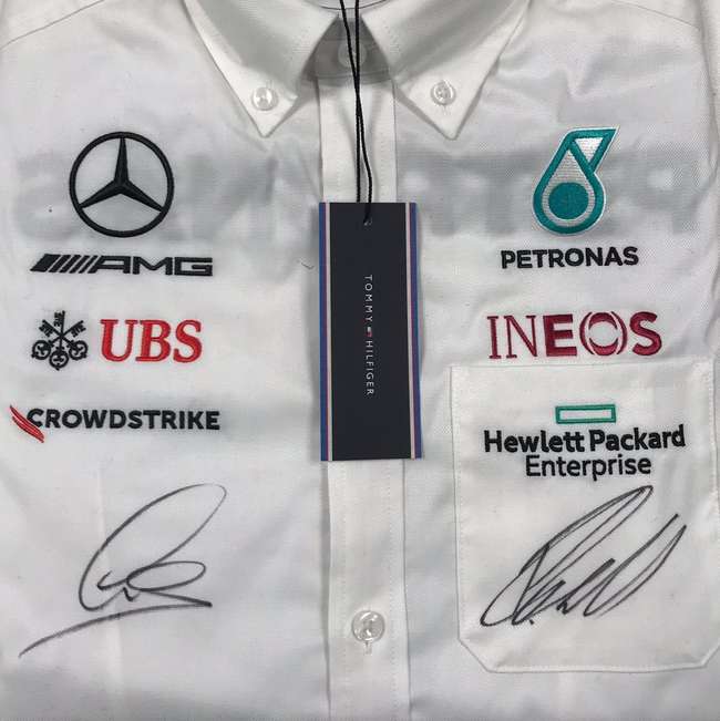 Charity Lot: Mercedes AMG-Petronas Formula 1 Team Shirt Sign-Sold