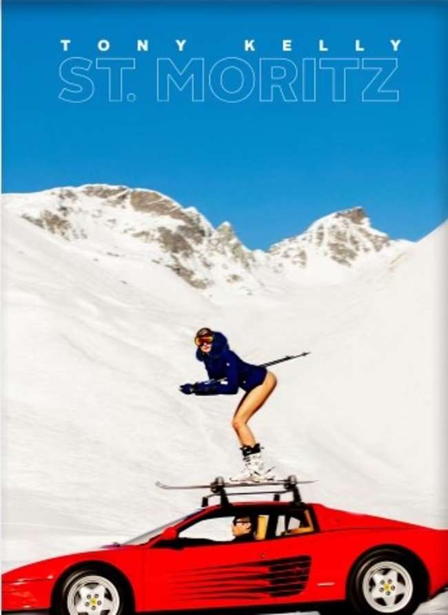 'Off-Piste St. Moritz' Limited Edition Print by Tony Kelly-Sold