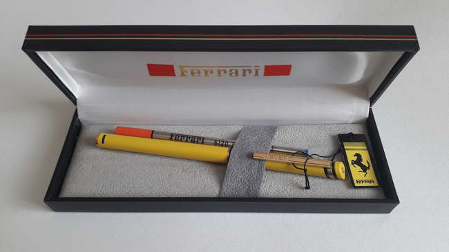 Ferrari Aurora Cartier Rare Yellow Stylos Rollerball Pen -Sold