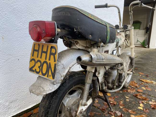 Iconic Auctioneers | 1975 Honda ST70 'White Dax' 72cc-Sold