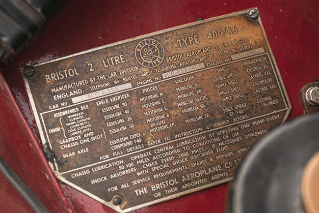 1949 Bristol 400 2-Litre Saloon-Auction Lot