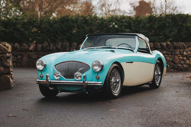 Iconic Auctioneers | 1956 Austin Healey 100M BN2 Factory-built