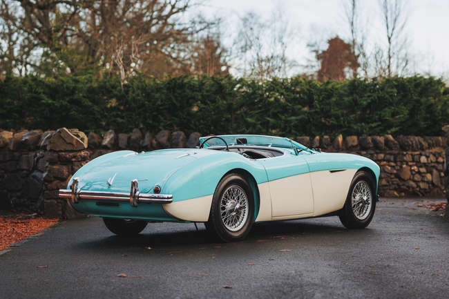 Iconic Auctioneers | 1956 Austin Healey 100M BN2 Factory-built
