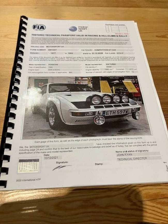 1979 Porsche 924 Turbo FIA 'Group 4' Rally Car -Sold