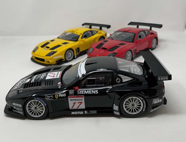 Iconic Auctioneers | A Trio of 1:18th Scale Ferrari 575 GTCs by Kyosho