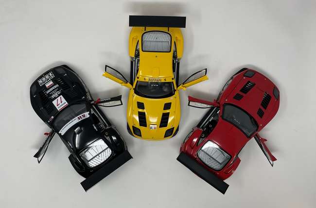 A Trio of 1:18th Scale Ferrari 575 GTCs by Kyosho  