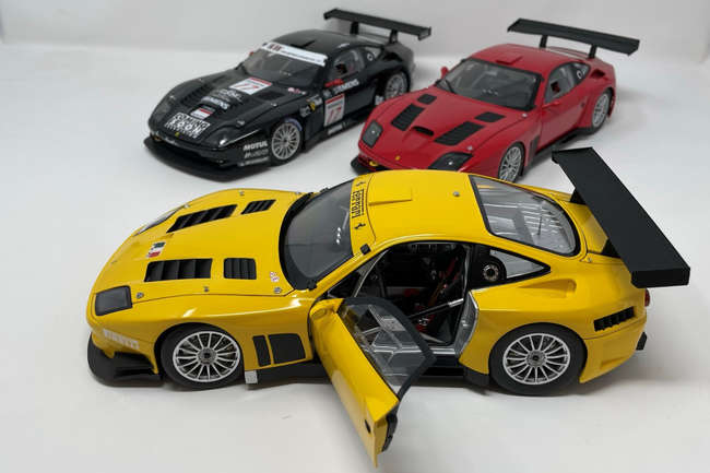 Iconic Auctioneers | A Trio of 1:18th Scale Ferrari 575 GTCs by Kyosho