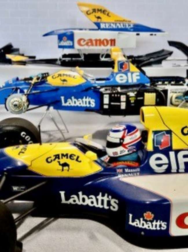1/12 Scale Exploded Models of the 1992 Williams FW14B RED 5 driven by Nigel Mansell