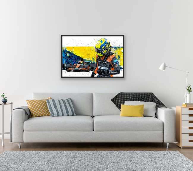 Framed Lando Norris-signed 2022 Limited Edition Print 