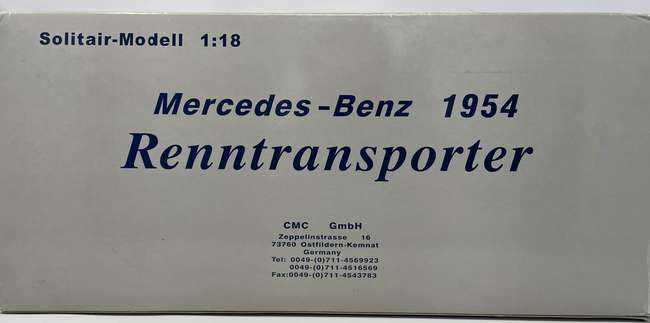 CMC 1954 Mercedes-Benz Renntransporter 1:18th Scale Model