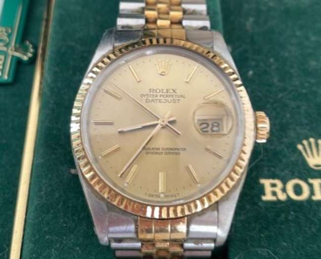 Gentleman's Rolex Datejust Bi-Metal Watch 