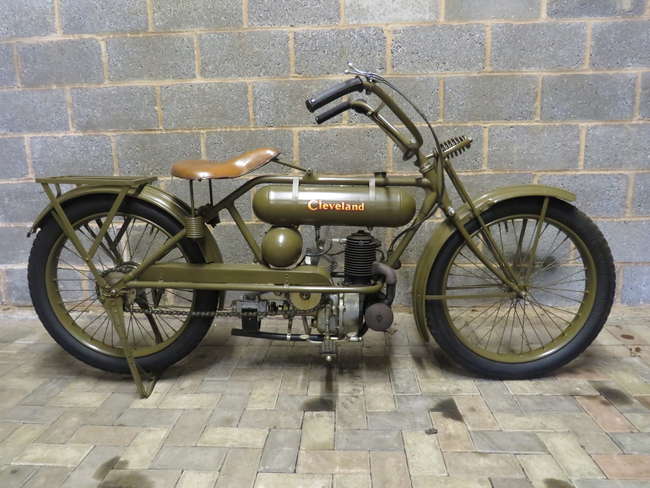 1917 Cleveland A2 WWI US Army Dispatch Bike 221cc-For Sale