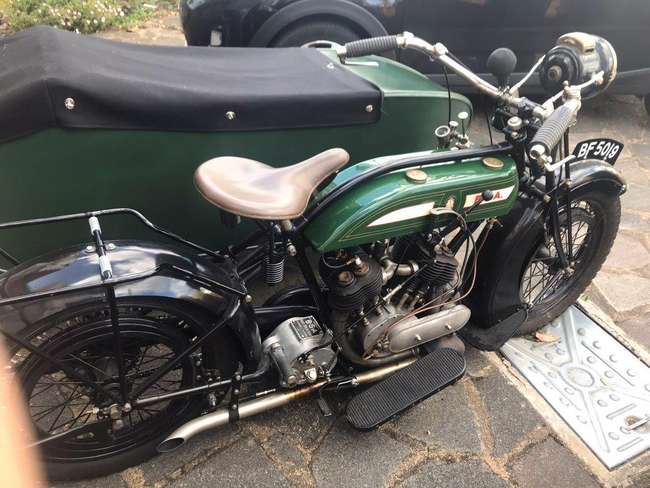 1926 BSA Model G Combination 986cc-Sold