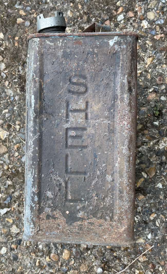 Shell Aviation Spirit Fuel Can