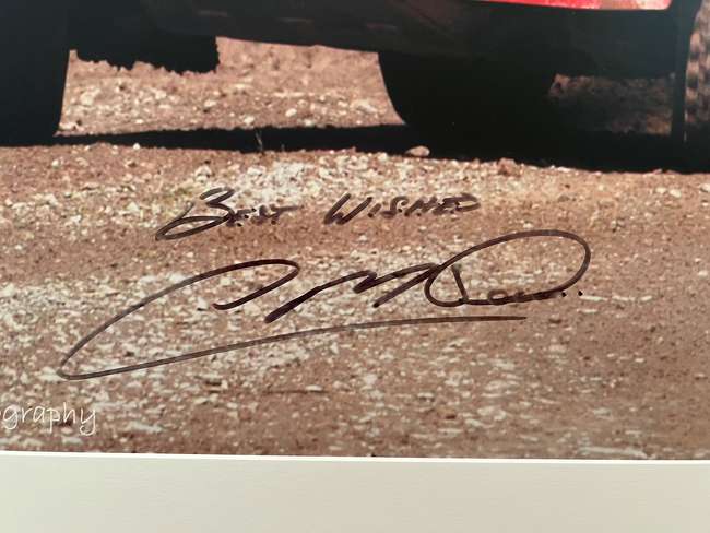 Colin McRae-Signed Photo Driving his Custom Built 2005 Ford Escort 