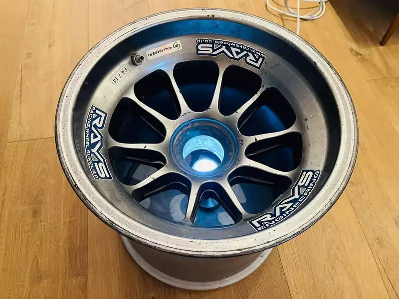 Iconic Auctioneers | Williams Formula 1 Illuminated Wheel Coffee Table
