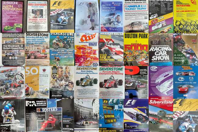 A Fascinating Selection of Motor Racing Advertising Posters Across the Decades